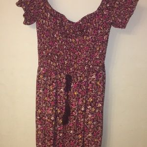 Off the shoulder romper with pockets